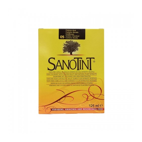 Sanotint Tinta Per Capelli Colorazione Permanente Senza Ammoniaca  Classic N. 05 Colore Castano Dorato