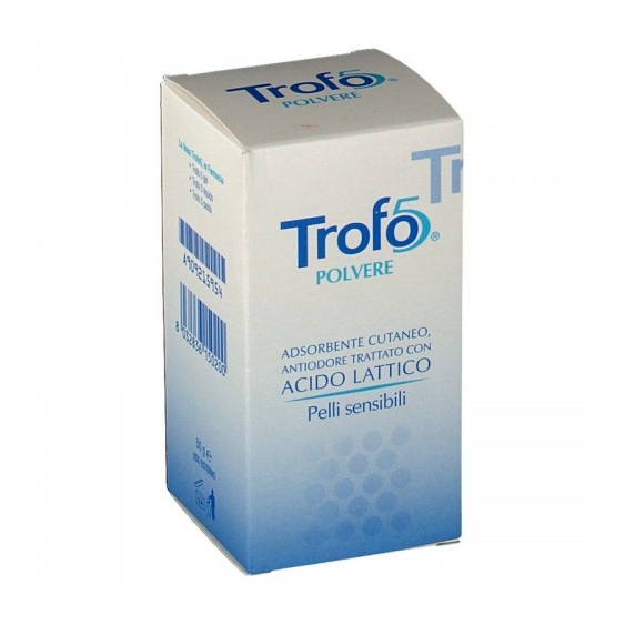 Uniderm Farmaceutici Trofo-5 Polvere Adsorbente E Antiodore Per Pelli Sensibili 50 G