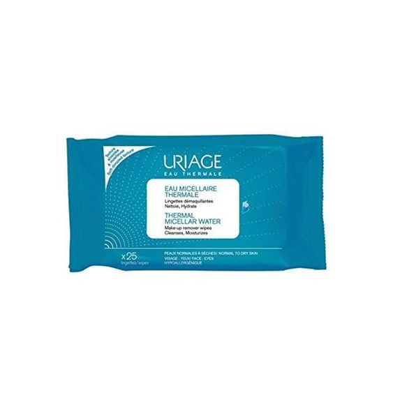 Uriage Lingettes Démaquillantes - Peaux Normales à Sèches 25PZ