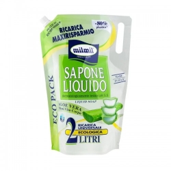 Mil Mil Sapone Liquido All'Aloe Vera Ecoricarica Da 2 L