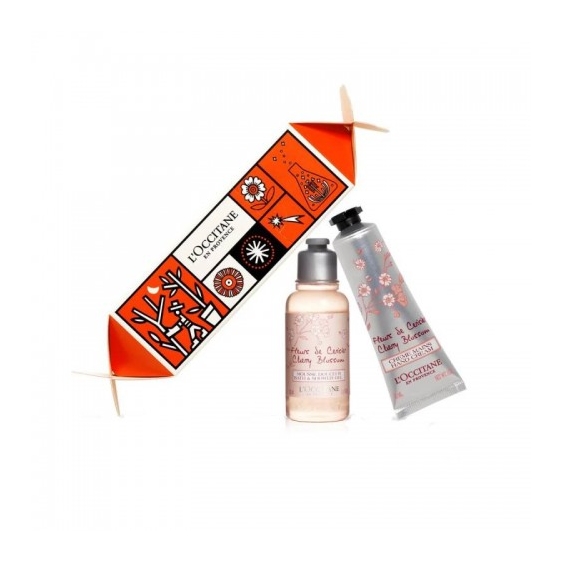 L'Occitane Cofanetto Cracker Fiori Di Ciliegio Gel Doccia 35 Ml + Crema Mani 30 Ml