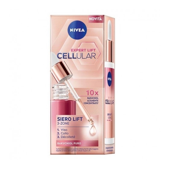 Nivea Expert Lift Cellular Siero Lift 3-Zone Trattamento Anti-Età 30 Ml