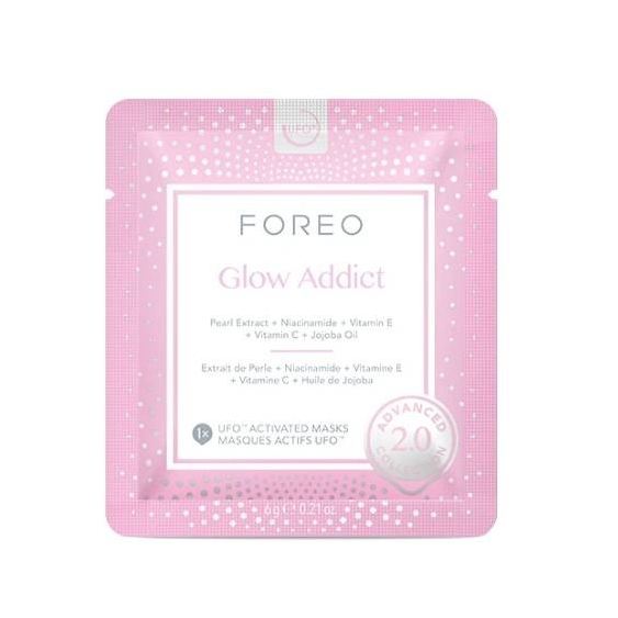 Foreo Glow Addict 2.0 6 Maschere Illuminanti Per UFO