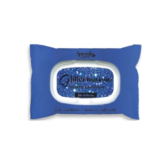 Speedy Care Glitter Mania Bluemoon 15 Salviette Glitter Rinfrescanti