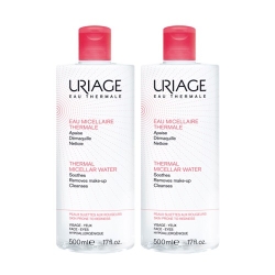 Uriage Eau Micellaire Thermale - Peaux Sujettes aux Rougeurs 2X500ML