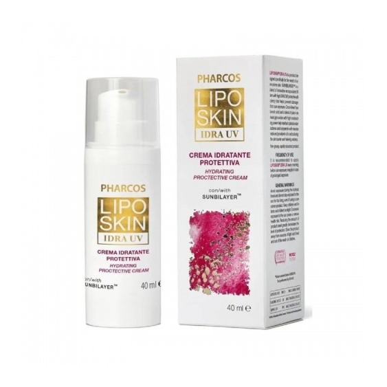 Pharcos Crema Solare Viso 30 SPF Idratante E Protettiva Liposkin Idra UV Protezione Alta 40 Ml