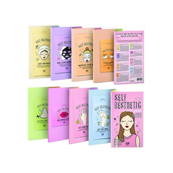 Miin Korean Cosmetics G9 Skin Self Aesthetic Magazine Cofanetto Maschere Monodose