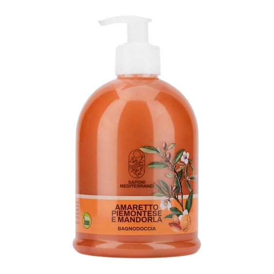 Saponi Mediterranei Amaretto Piemontese E Mandorla Bagnodoccia 500 Ml