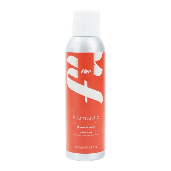 Fler Foamtastic Amber Shave Mousse With Carrot Extract & Shea Butter 200 Ml