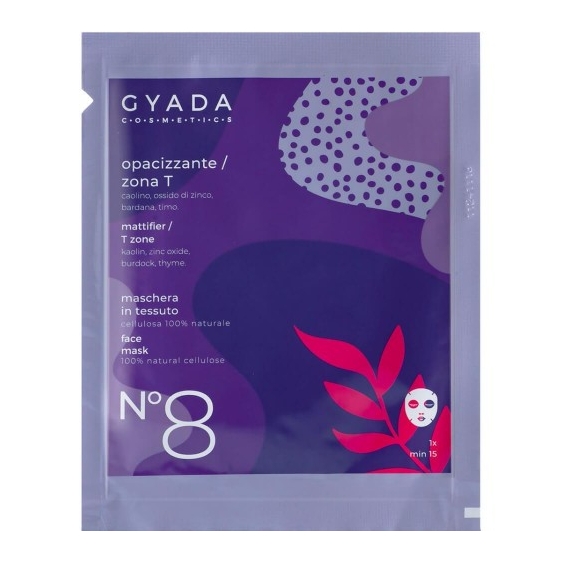 Gyada Cosmetics N8 Maschera In Tessuto Opacizzante Zona T 15 Ml