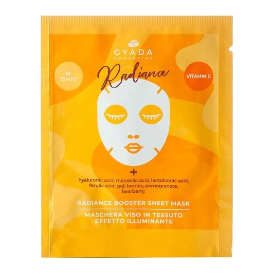 Gyada Cosmetics Radiance Maschera Viso In Tessuto Effetto Illuminante 15 Ml