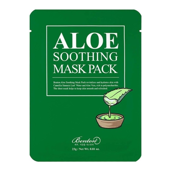 Miin Korean Cosmetics Benton Aloe Soothing Mask Pack 