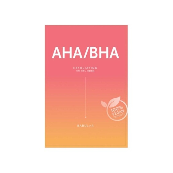Miin Korean Cosmetics Barulab The Clean Vegan Mask AHA/BHA 