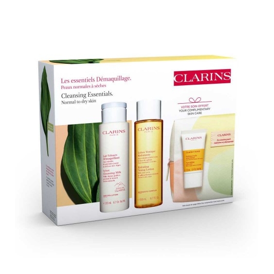 Clarins Cleansing Essentials - Cofanetto Detersione Premium Per Pelle Normale E Secca