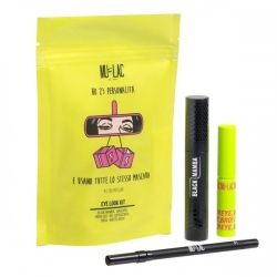Mulac Ho 23 Personalità Eye Look Kit - Cera Fissante Liquida Sopracciglia + Mascara Allungante Alta Definizione + Matita Occhi N