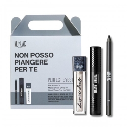 Mulac Non Posso Piangere Per Te Perfect Eyes Kit - Ombretto Liquido Glitter Trasparente + Mascara Allungante + Matita Occhi Nera