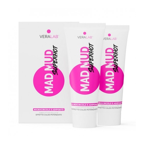 Veralab Mad Mud Superhot - 2 Fanghi Termoattivi Anticellulite Da 250 Ml