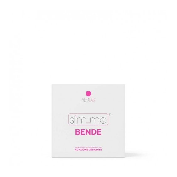 Veralab Slim Me Bende - 4 Bende Saline Drenanti Per Bendaggio