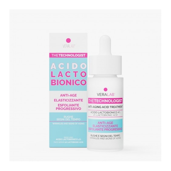 Veralab Acido Lactobionico - Siero Viso Anti-Età Rinnovatore Cellulare 30 Ml