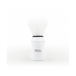 Furbo Total White - Pennello Da Barba Con Setole Sintetiche E Manico In Resina