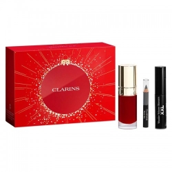Clarins Cofanetto Lip Comfort Oil N. 03 + Mascara Wonder Volume Xxl N. 01 + Crayon Khôl mini