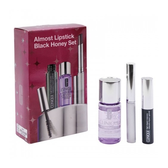 Clinique Almost lipstick Black Honey Set - Almost Lipstick Black honey + High Impact Mascara + struccante
