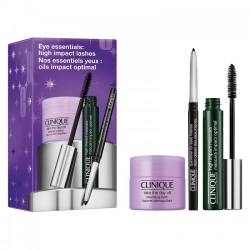 Clinique Cofanetto High Impact Mascara Nero + Quickliner For Eyes Intense Nero + Take The Day Off Cleansing Balm