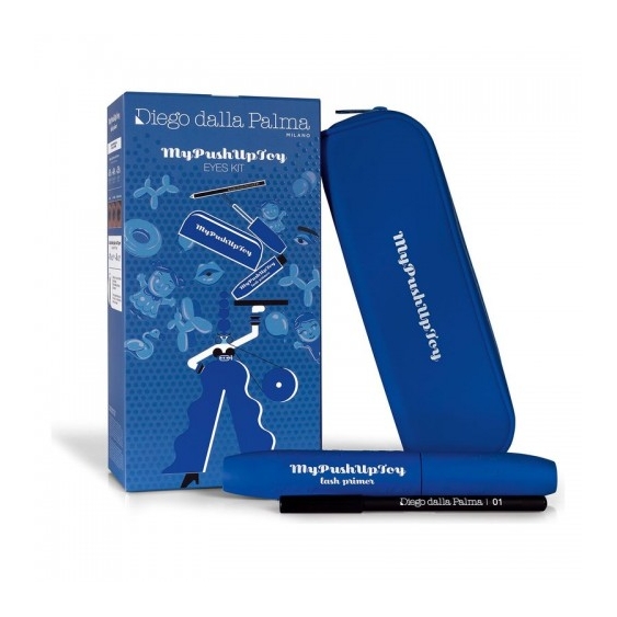 Diego Dalla Palma My Pushup Yoy Eyes Kit - Mascara Blu + Matita Occhi Nera N. 01 + Pochette Blu