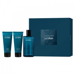 Davidoff Cofanetto Cool Water - Edt Uomo 125 Ml Vapo + Shower Gel Uomo 75 Ml + After Shave Balm Uomo 75 Ml