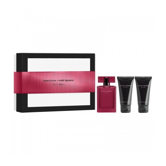 Narciso Rodriguez For Her - Eau De Parfum Intense 50 Ml + Lozione Corpo 50 Ml + Gel Doccia 50 Ml