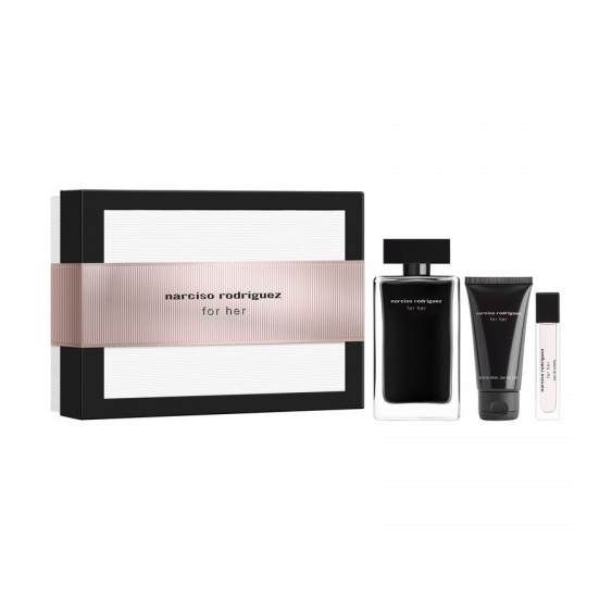 Narciso Rodriguez For Her - Eau De Toilette Donna 50 Ml + Body Lotion 50 Ml + Eau De Toilette Donna 7,5 Ml