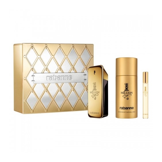 Paco Rabanne Cofanetto 1 Million - Eau De Toilette 100 Ml + Deodorante 150 Ml + Edt 10 Ml