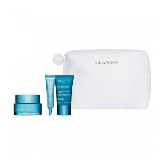 Clarins Cofanetto Hydra-Essentiel - Crema giorno 50 ml + Crema notte 15 ml + Contorno occhi 7 ml