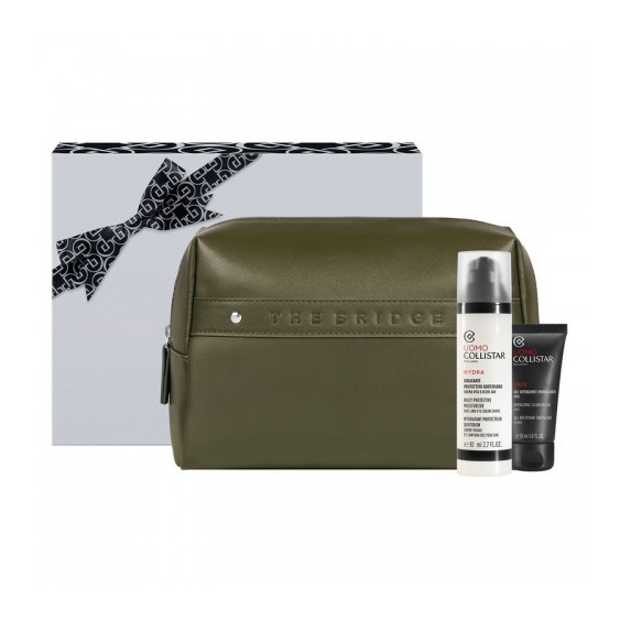 Collistar Cofanetto Uomo - Crema viso e occhi 80 ml + Gel detergente energizzante 30 ml + Pochette