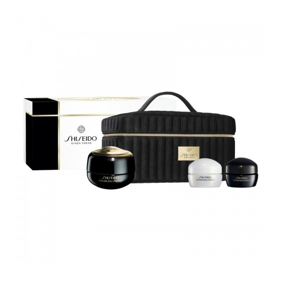 Shiseido Cofanetto Future Solution Eye & Lip Cream - Routine di Lusso per Viso Occhi e Labbra