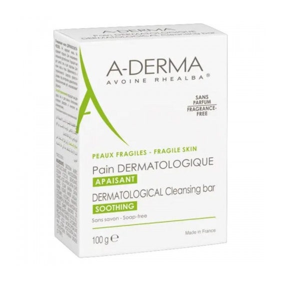 Aderma Pane Dermatologico Lenitivo - Detergente Delicato Senza Profumo E Sapone 100 G