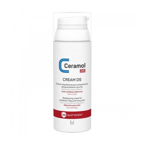 Ceramol Cream Ds - Crema riequilibrante per arrossamento desquamazione e prurito 50 Ml