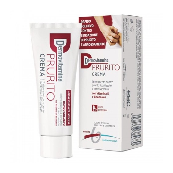 Pasquali Dermovitamina Prurito Crema - Trattamento Lenitivo Anti-Prurito 30 Ml