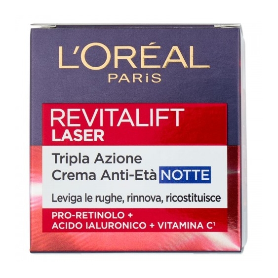 L'Oreal Paris Revitalift Laser Tripla Azione - Crema Anti-Età Notte 50 Ml