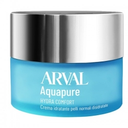 Arval Aquapure Hydra Comfort - Crema Idratante per Pelli Normali Disidratate 50 Ml