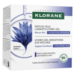 Klorane Patchs Yeux Lissant Hydro-Gel - 7 Paia Di Patche Per Uno Sguardo Riposato E Idratato
