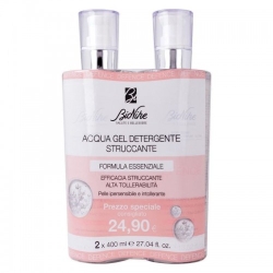 Bionike Acqua Gel Detergente Struccante Formula Essenziale 2 Flaconi Da 400 Ml
