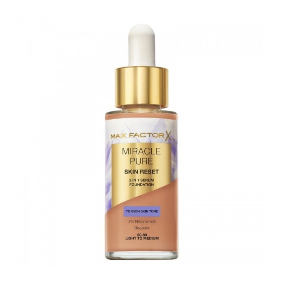 Max Factor Miracle Pure Skin Reset - Fondotinta N. 60-80 Light To Medium