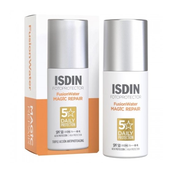 Isdin Fotoprotector Fusionwater Magic Repair Spf 50 - Protezione Solare Viso 50 Ml