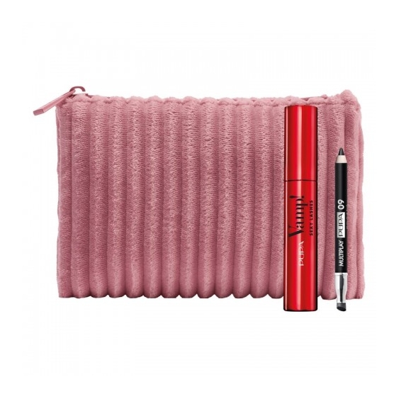 Pupa Kit Mascara Vamp Sexy Lashes N. 011 Sexy Black + Mini Matita Occhi Multiplay N. 09 Deep Black + Borsa Handy Bag