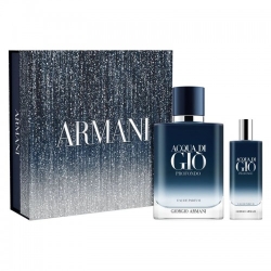 Armani Cofanetto Acqua Di GiÃ Profondo - Eau De Parfum Uomo 100 Ml + Eau De Parfum Uomo 15 Ml