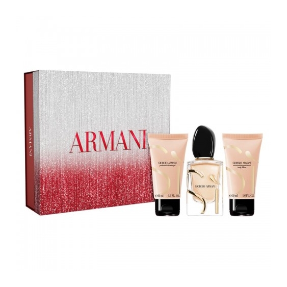 Armani Cofanetto SÃ - Eau De Parfum Donna 50 Ml + Lozione Corpo 50 Ml + Gel Doccia 50 Ml
