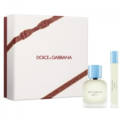 Dolce & Gabbana Cofanetto Light Blue Pour Homme - Eau De Toilette 50 Ml + Eau De Toilette Travel Spray 10 Ml