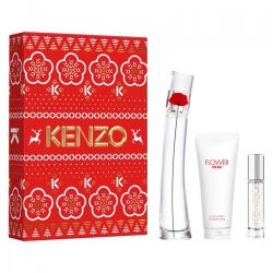 Kenzo Cofanetto Flower - Eau De Parfum 50 Ml + Latte Corpo Profumato 75 Ml + Travel Spray 10 Ml