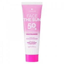 Veralab Face The Sun Spf 50 Niacinamide - Protezione Solare Viso Sebo-Equilibrante E Idratante 50 Ml